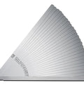 25-blade stainless steel long feeler gauge in a folding fan layout with metric/imperial scales 0.038–1.02 mm