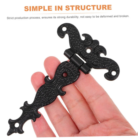 Set Of Four European Style Wooden Box Hinges Rock Solid Retro Cabinet Hardware For Treasure Chests And DIY Projects With No Sweat Setup For A Real Knockout Vintage Look