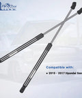 Front Hood Struts Lift Supports Gas Springs 2 Pack Direct Fit For 2015 2016 2017 Hyundai Sonata Replaces OEM 6020 PM3570