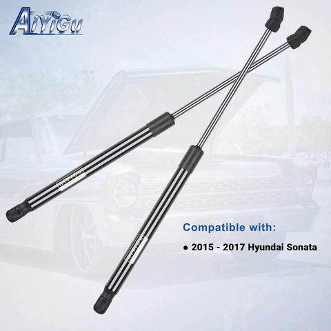 Front Hood Struts Lift Supports Gas Springs 2 Pack Direct Fit For 2015 2016 2017 Hyundai Sonata Replaces OEM 6020 PM3570