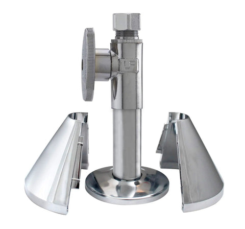 K857-20 Clip On Deep Flange Cover For One Half Inch Pipe In Chrome Finish, Easy Install