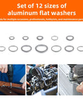 320 Piece Aluminum Oil Drain Plug Crush Washer Kit 12 Sizes M5 To M20 Universal Fit for automotive and small engines