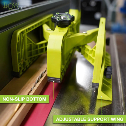 Expandable Push Shoe For Table Saw, Adjustable Push Block From 2 To 6 Inches, Woodworking Safety Gear with non-slip bottom