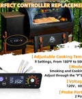 Upgraded Digital With LCD Display Control Board Replacement For Pit Boss Pellet Grills Smokers with LCD and control settings visible