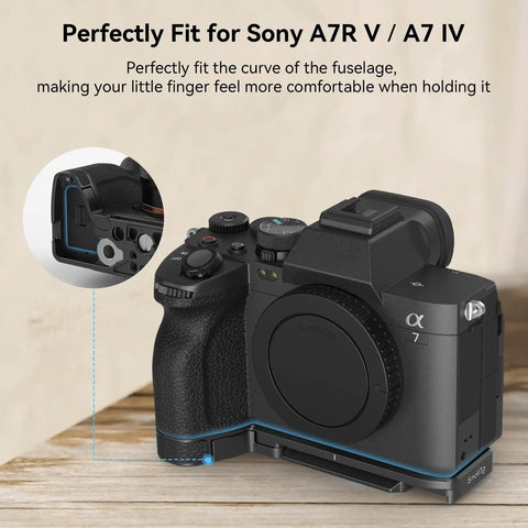 Baseplate For Sony A7 V A7R V A7 IV With Quick Release Plate And Arca Compatible QD Interface Anti Scratch And Anti Deflection