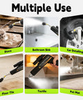 2200W High Pressure Steam Cleaner Portable Steamer cleaning stove, sink, car wheel, floor tile, textile, and pet mat