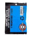 Genuine Skateboard Hardware With Tool 1 Inch Phillips Bolts And Nuts Blue Black Eight Pack packaging with cross logo