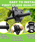 Backyard Zipline Kit for Kids and Adults With 120 Ft Cable showing trolley with handle and easy installation details