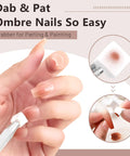 Hand applying Solid Gel Nail Polish Kit With Ombre Colors 24-Color Hema Free Set With Pro Brush for home manicure DIY
