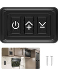 Badass Black PWM Dimmer Switch For 12 Through 24V LED And Halogen Lighting with control buttons for brightness adjustment.