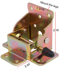 Heavy Duty Steel Folding Leg Extenders Rock Solid 500 Pound Support Brackets For Diy Tables Beds And Chairs Bronze Finish