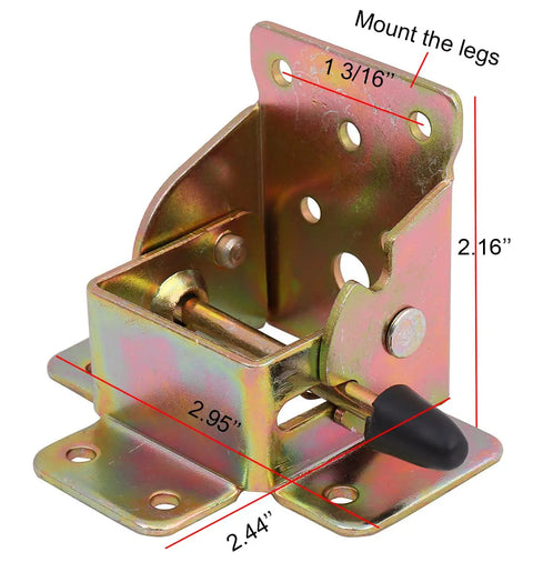 Heavy Duty Steel Folding Leg Extenders Rock Solid 500 Pound Support Brackets For Diy Tables Beds And Chairs Bronze Finish