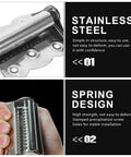 Close-up of Three Pack Self-Closing Door Hinges Stainless Steel Spring Loaded 2.7 Inch For Exterior Doors with weather-resistant features.