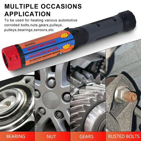 Professional Grade Mini Magnetic Induction Heater 1100 Watt 8 Coil Handheld Heating Rod for loosening rusted bolts and gears.