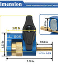 Genuine Feel Micro Adjuster For Band Saw Fence Woodworking Dial In Tool, 1.74in tall, precise measurement tool for cutting alignment.