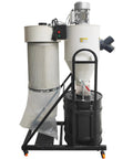 No Nonsense Heavy Duty Cyclone Dust Collector Dual Inlet Shop Woodchip Separators 100 Gallon Two Stage vacuum with filter.