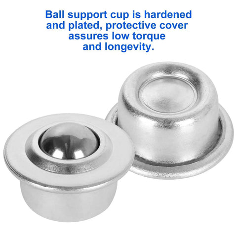 Sixteen Pack Five Eighth Inch Roller Ball Transfer Bearings with hardened and plated cup for conveyor systems