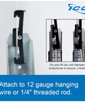 J Hook Batwing 3/4 Inch 25 Pack For Low Voltage Cable Runs Including Cat5e Fiber Optic And Innerduct Silver Finish Durable Mount