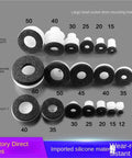 High Performance Industrial Pneumatic Manipulator Vacuum Suction Cup With Single Layer Sponge Nozzle showcasing various sizes and layers.