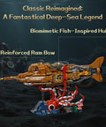 Steampunk Nautilus Submarine Building Kit With Gear Linked Propeller Modular Three Section Design Mini Boat And Undersea Adventure