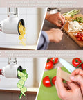 KitchenAid Stand Mixer Cheese Grater Slicer Attachment With 3 Blades For Effortless Grating And Slicing In One Pass in use