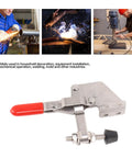 Toggle Clamp Heavy Duty 220Lbs Holding Capacity with Anti Slip Rubber Tip for woodworking jigs and fixtures, side view.