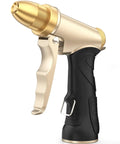 Heavy Duty Metal Garden Hose Nozzle With High Pressure And Adjustable Spray Patterns For Watering Plants, Car Washing, And Pet Showering