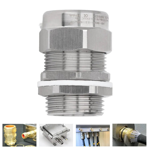 Rugged 3/4 NPT Stainless Steel Cable Gland IP66 Weatherproof Workhorse Connector for motors and industrial use