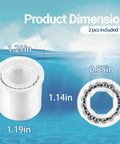 PVX976PK2 wheel bearing kit: white plastic housing and metal ball-bearing ring, 2-pack included