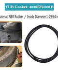 Kick Start Your Laundry Hunka Junk Setup With Smooth Abec Five Bearings And Heavy Duty Twin Lip Gasket To Squash Dang Loud Vibrations And Halt Water Leaks On Lg Kenmore Washers, NBR rubber tub gasket with 1-29/64 inch inner diameter.