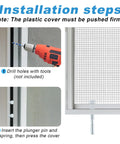 Installation steps for 14 Pack Aluminum Window Screen Plunger Latches With Cap Pins And Springs Slick Hella Secure Replacement Clips.