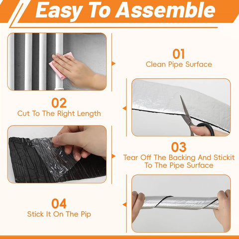 Step-by-step guide to installing Self Adhesive Pipe Insulation Wrap For Water Lines Foam Tube Heat Tape For Outdoor Pipes