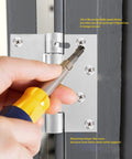 Installing 3 Inch Automatic Self Closing Door Hinges, Heavy Duty Stainless Steel Mortise Spring Hinges on door frame
