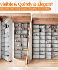 Heavy Duty Door Hinge Kit With 360 Degree Pivot For Bookcase And Secret Murphy Door Built To Last 570 Lbs Load Bearing Thickened Solid Alloy Steel Rust Resistant Invisible Hinge For Concealed Entry, hidden bookcase door open and closed