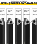 Five Sets Of One Quarter Inch Carbide Lathe Tool Bits For Indexable Turning Metal Lathe Tools with different angle inserts visible