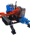 Heavy Duty HdD Horizontal Directional Drilling Machine Boss Level Walk Over Tracker with blue and red components.