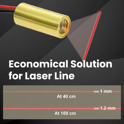 Red Laser Line Generator Module VLM-650-28 LPT For Short Range Alignment And 3D Scanning Budget Friendly Economical 645-665 Nm Line With 0.3-1.8 M Working Distance For Quick Precise Projects
