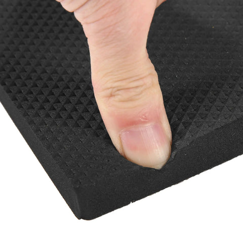 Close-up of Tough PE Foam Garage Wall Protectors For Cars, showing texture and flexibility of thick peel and stick bumper guard.