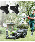 Top Notch Hi Strength Plastic Lawn Mower Handle Screw Nut Kit With Triple Cornered Knobs For Wobble Free Deck Connection And Quick Keyless Tightening That Totally Fits Your Outdoor Power Equipment Needs Perfectly, black plastic mower handle nuts