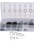 300 Piece Snap Ring Set With Alloy Steel Retaining Rings Universal Repair Kit in box showing sizes and compartments