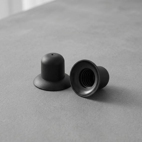 Ultimate Umbrella Top Cap Repair Kit For Beach Canopy Patios And Market Stands Includes Spiral Finial Ends To Restore Look And Guard Threads From Elements Without Hassle black screw-in top caps