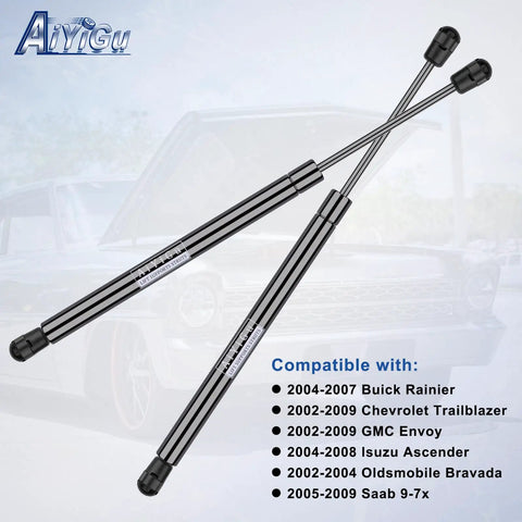 Heavy Duty Rear Hatch Struts Delivering Smooth Glide Action For Chevy Trailblazer And Gmc Envoy shown from an angled top view.