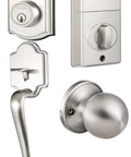 Keypad Deadbolt Lock With Backlit Keypad For Keyless Entry, Satin Nickel, Battery Powered, Weatherproof Design, Auto Lock, 50 User Codes
