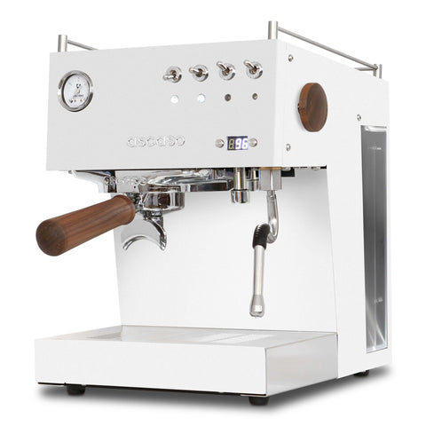 Duo Espresso Machine With PID Temperature Control And Programmable Volumetric Settings For Preinfusion Single And Double Shots Dual Thermoblock System 120V White Finish For Pro Grade Barista Quality At Home