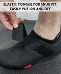 Elastic tongue detail on Unisex Dope Indoor Cycling Shoes With Delta Cleats Included, Compatible With Peloton And Delta Pedals, Size 8