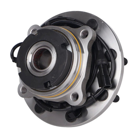 Ford Front Wheel Bearing Hub Assembly For 1999 2004 F 250 Super Duty F 350 Super Duty F 450 Super Duty F 550 Super Duty 4x4 8 Lug With ABS Passenger And Driver Side Heavy Duty Replacement