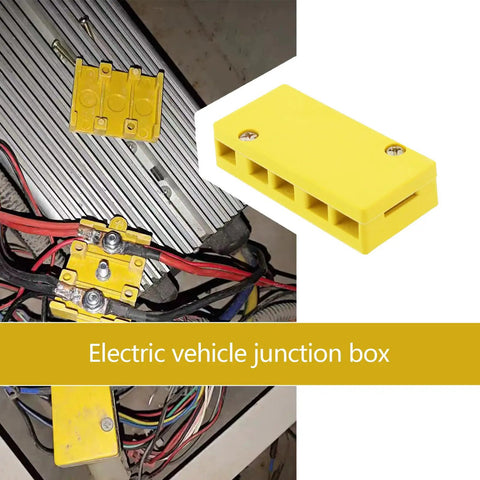 Two Pack Five Pole Junction Box For Electric Bicycle Motor Controller Wire Harness Insulation Case With Screw Nuts 78.5