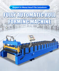 Industrial Grade Rock Solid Roof Sheet Forming Machine For Color Steel Panels And Galvanized Metal Roll Forming Equipment, fully automatic design with touch screen interface.