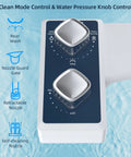 Control panel of Non Electric Toilet Bidet Attachment With Dual Self Cleaning Retractable Nozzles And Adjustable Water Pressure Cold Water Wash