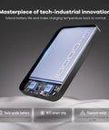 Image of Magnetic Portable Charger With 10,000mAh Ultra Slim 0.5-Inch Design showing internal components and features